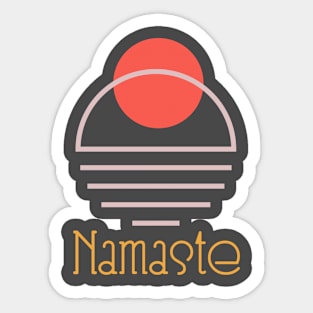 Namaste Sunrise Sticker